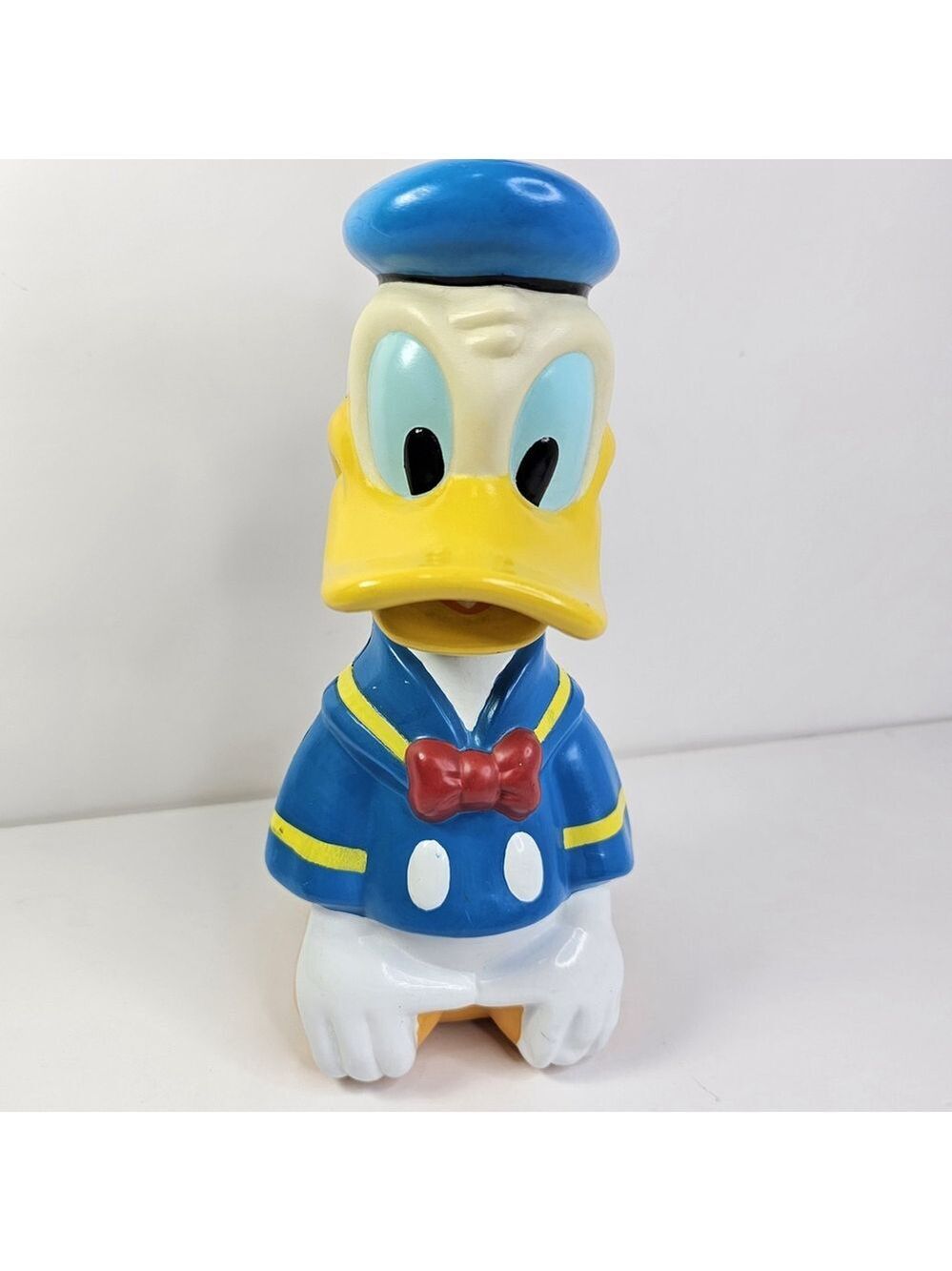 RARE Disney Vintage Donald Duck Vinyl Water Bottle with Straw